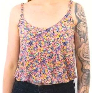 Floral elastic bottom tank top from LA Hearts